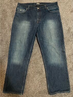 Lacoste Sport Men's Faded Blue Straight Jeans (Made in France)